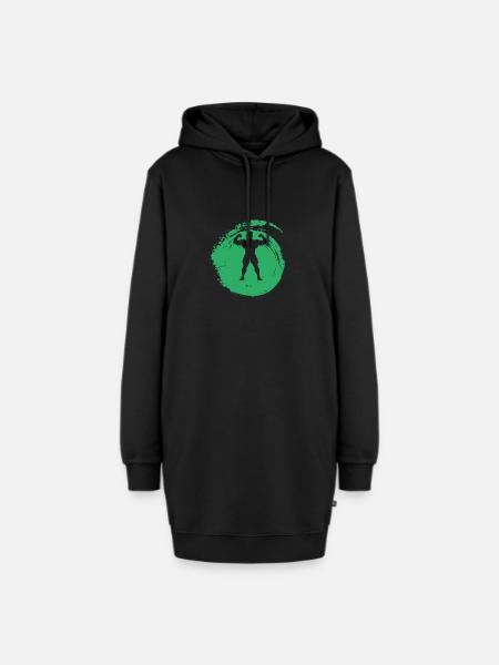 Wrestler Kämpfer - Hoodie-Kleid - Schwarz