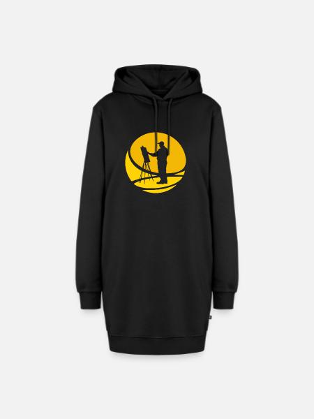 Malen Pinsel Painter - Hoodie-Kleid - Schwarz