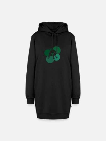 Kampfsport Wrestler - Hoodie-Kleid - Schwarz