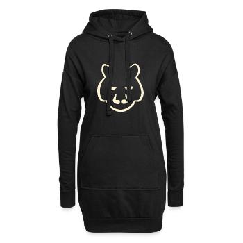Blick - Hoodie-Kleid - Schwarz - Vorne