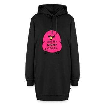 nicht lustig - Hoodie-Kleid - Schwarz - Vorne - AI Model Female 172 light (172cm)