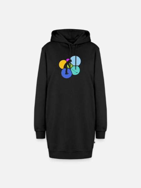Golf Golfen Golfer Golfschläger - Hoodie-Kleid - Schwarz