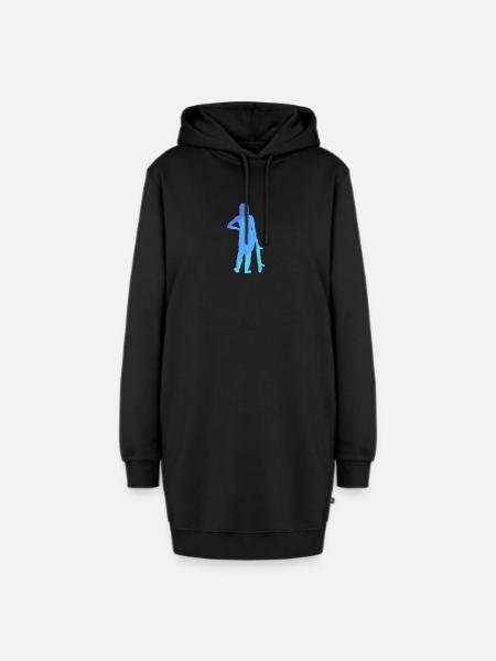 Skateboard Skateboarder Halfpipe Skate - Hoodie-Kleid - Schwarz