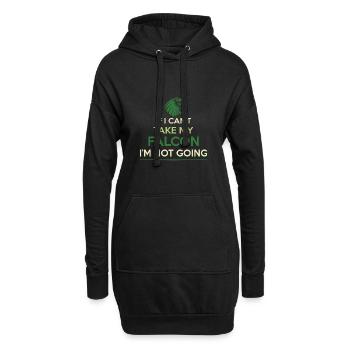 falknerei beizjagd - Hoodie-Kleid - Schwarz - Vorne