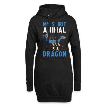 Course de bateaux chinois pour les entraîneurs de bateaux-dragons - Sweat-shirt à capuche long Femme - noir - Devant