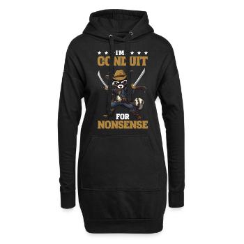 I'm A Conduit For Nonsense - Hoodie-Kleid - Schwarz - Vorne
