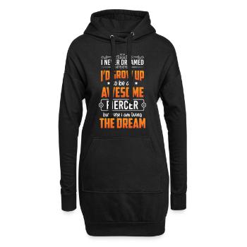 Piercer Douleur Humour - Sweat-shirt à capuche long Femme - noir - Devant