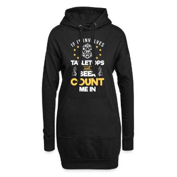 Joueur de jeu de table Rpg - Sweat-shirt à capuche long Femme - noir - Devant