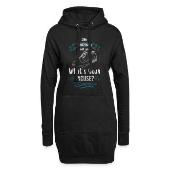Handwerk Hobby Handwerkskunst - Hoodie-Kleid - Schwarz - Vorne