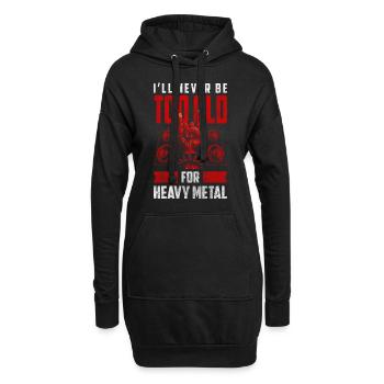 Rock and Roll Hardrock Festival Hardcore - Sweat-shirt à capuche long Femme - noir - Devant
