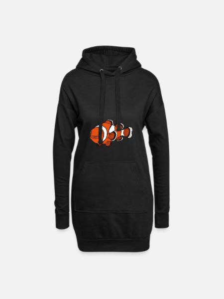 Clownfish - Hoodie Dress - black