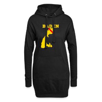 Baden - Hoodie-Kleid - Schwarz - Vorne