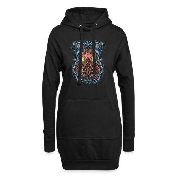 Cthulhu - Hoodie-Kleid - Schwarz - Vorne