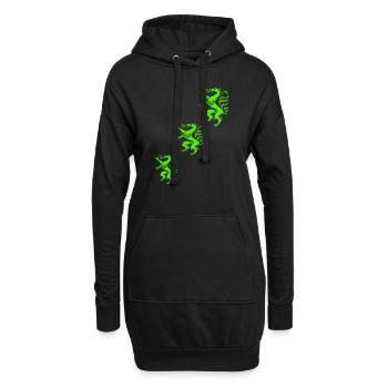 Steiermark - Hoodie-Kleid - Schwarz - Vorne