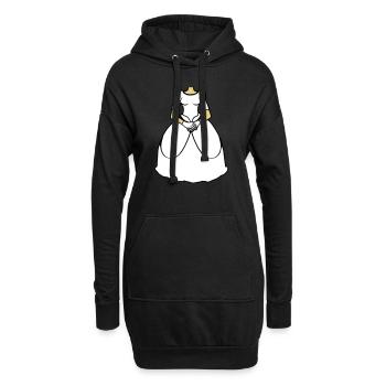 hochzeitskleid clipart rock kleid hochzeit prinzes - Hoodie-Kleid - Schwarz - Vorne