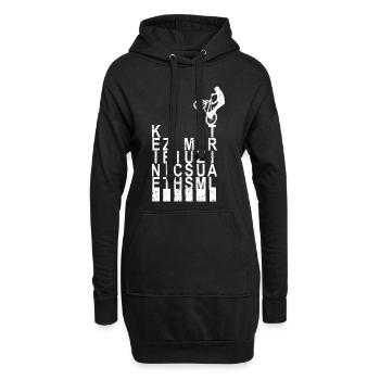 Keine Zeit ich Muss Zum Trial Bike Fahrrad BMX - Hoodie-Kleid - Schwarz - Vorne