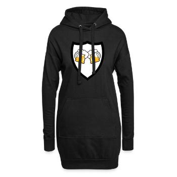 Bier Emblem 3c - Hoodie-Kleid - Schwarz - Vorne