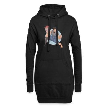 Pigarm Pirate - Hoodie-Kleid - Schwarz - Vorne