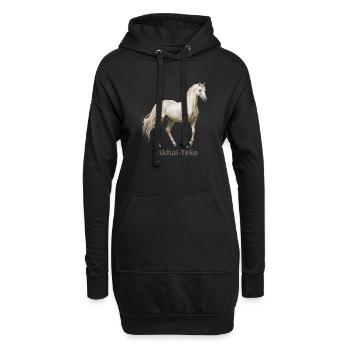 Achal-Teké - Hoodie-Kleid - Schwarz - Vorne