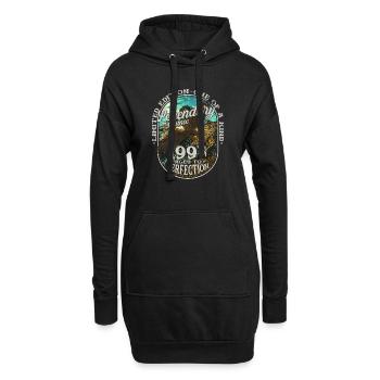 Légendaire depuis 1995 - Sweat-shirt à capuche long Femme - noir - Devant