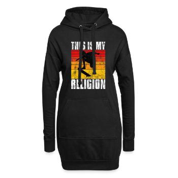 This is My Religion Skateboard Skate Skateboarder - Hoodie Dress - black - Front