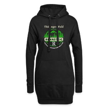 Rennsteig-Thüringer Wald-Thüringen - Hoodie-Kleid - Schwarz - Vorne