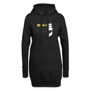 Be the Light - Hoodie-Kleid - Schwarz - Vorne