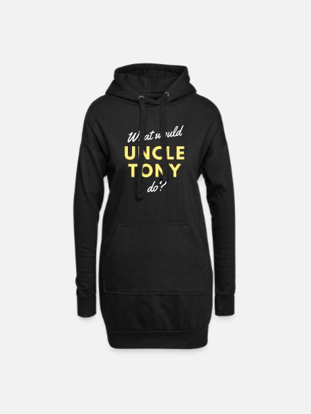 Uncle Tony - Hoodie Dress - black