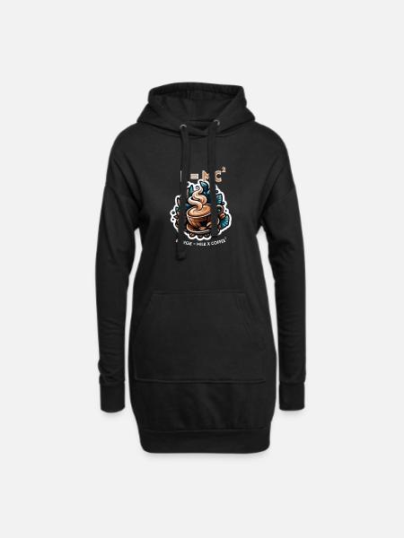The energy formula - Hoodie Dress - black