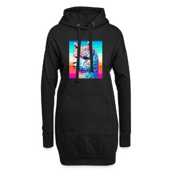 Alpaga - Sweat-shirt à capuche long Femme - noir - Devant
