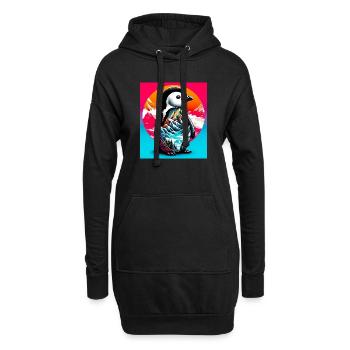 pingouin - Sweat-shirt à capuche long Femme - noir - Devant