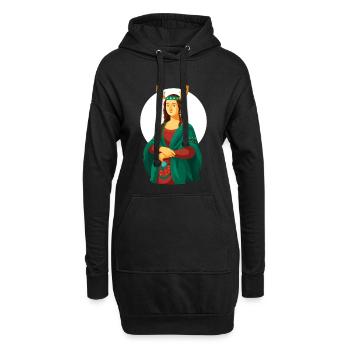 MONA Weihnachten – Geist von Weihnachten - Hoodie-Kleid - Schwarz - Vorne
