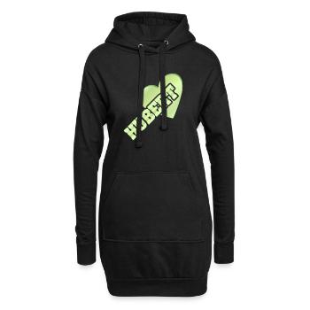 Geschenk für Hubert - Hoodie-Kleid - Schwarz - Vorne