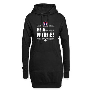 HEIA NORGE! Helt til topps! - Hoodie Dress - black - Front