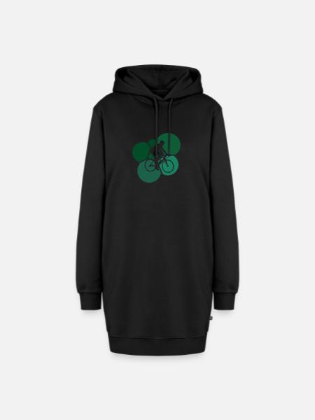 Radfoan Rad Radfahrer Rad - Hoodie-Kleid - Schwarz