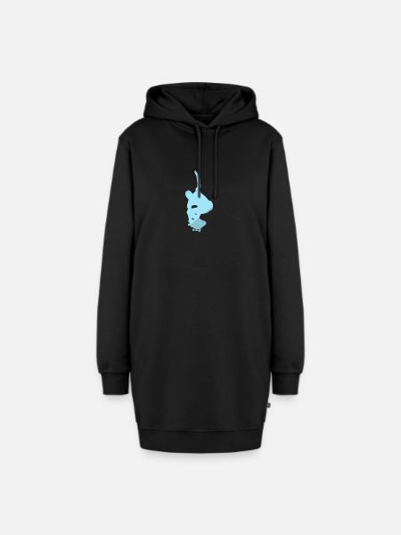 Skateboard Skateboarding Skateboarder sk8 - Hoodie-Kleid - Schwarz