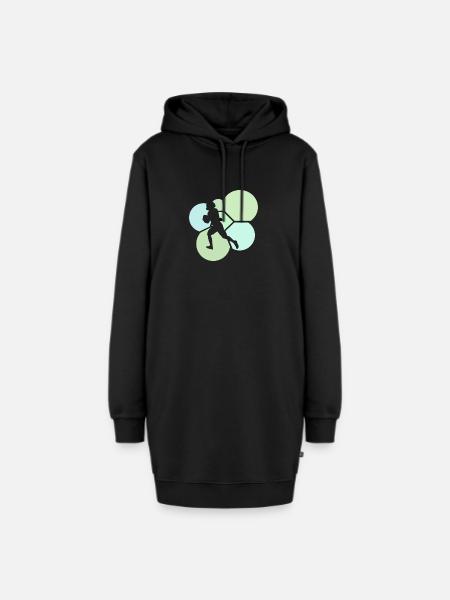 American Football Gridiron Touchdown - Hoodie-Kleid - Schwarz
