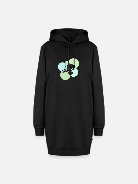 Dirt Freeride BMX - Hoodie-Kleid - Schwarz