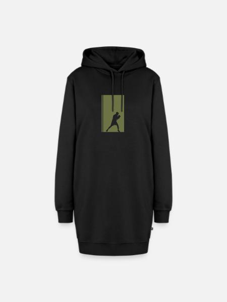 Boxing Boxing Boxen Boxkampf - Hoodie-Kleid - Schwarz