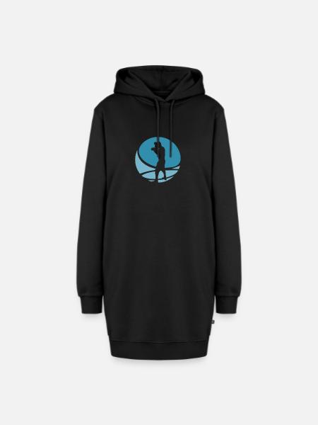 Boxkampf Boxer Uppercut - Hoodie-Kleid - Schwarz
