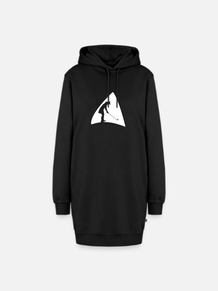 Golfball Golf - Hoodie-Kleid - Schwarz