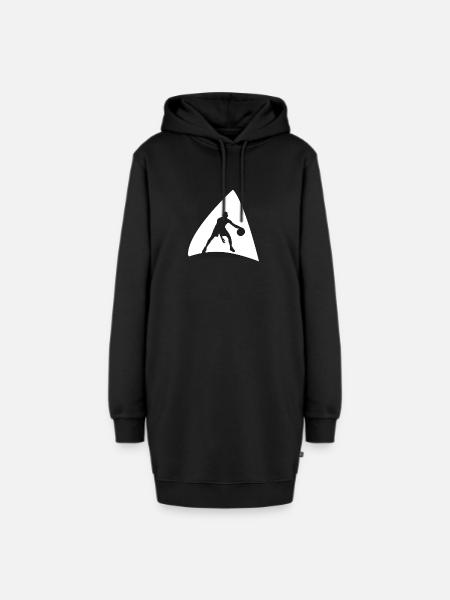 Hooping Basketball - Hoodie-Kleid - Schwarz