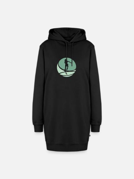 Skateboard Skateboarden Skateboarden - Hoodie-Kleid - Schwarz