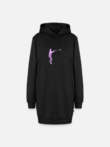 Lacrosse Intercrosse Crosse Lacrosseschläger - Hoodie-Kleid - Schwarz