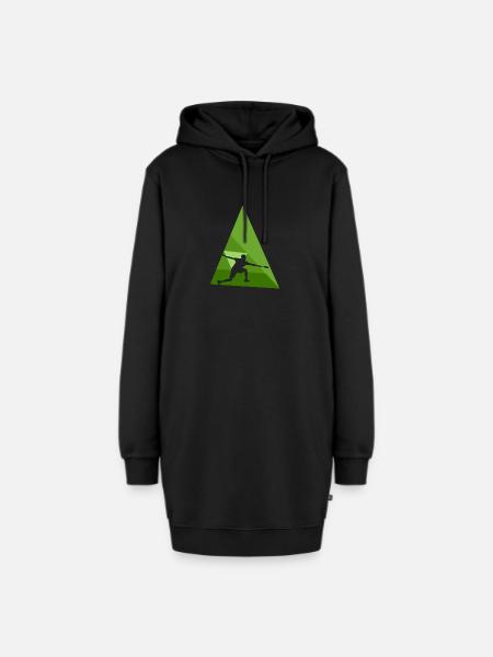 Badminton Drop Drop Clear - Hoodie-Kleid - Schwarz