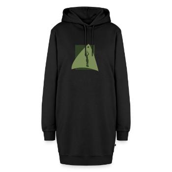 Beach-volley - Sweat-shirt à capuche long Femme - noir - Devant