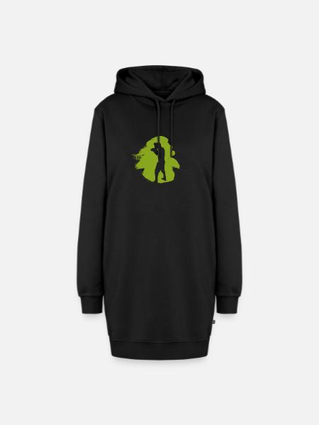 Boxing Uppercut Boxer - Hoodie-Kleid - Schwarz