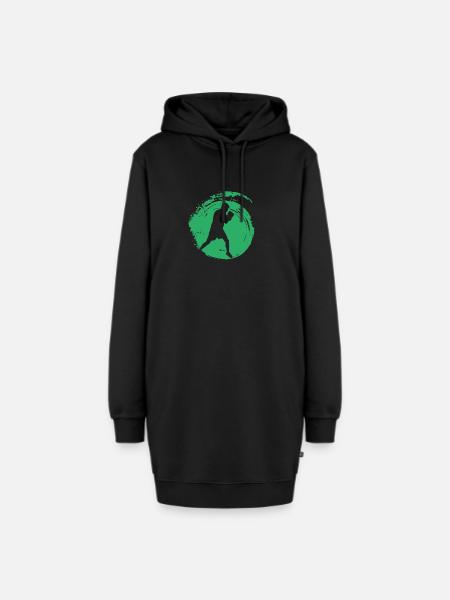 Boxing Boxer Uppercut - Hoodie-Kleid - Schwarz