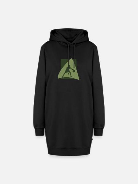 Basketball Hooping - Hoodie-Kleid - Schwarz