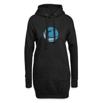 Raquette de crosse Fogo - Sweat-shirt à capuche long Femme - noir - Devant